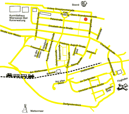 Lageplan - Villa Marina - Wangerooge